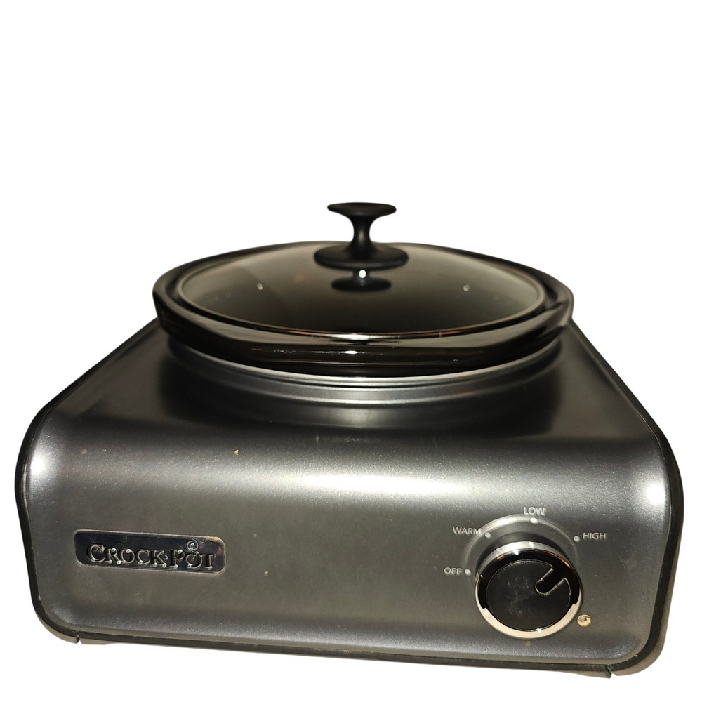 Crock-Pot Hook Up Connectable Slow Cooker 2-Quart Charcoal SCCPMD2-CH SCB4